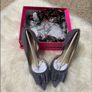 Betsey Johnson Prince Pewter heels